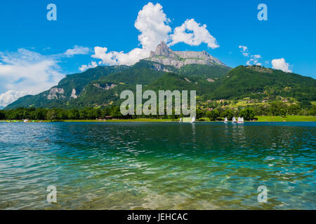 Lac de Passy near Chamonix Mont Blanc, France Stock Photo