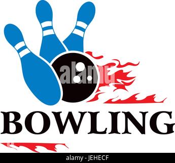 Bowling symbol Stock Vector