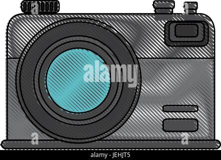 photographic camera icon over white background vector illustration ...