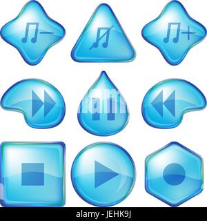 Playback buttons Stock Vector