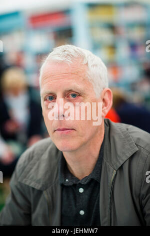 Matthew Carr, writer, journalist and broadcaster, author of 'Blood and Faith: the Purging of Muslim Spain '  , appearing at the 2017 Hay Festival of Literature and the Arts, Hay on Wye, Wales UK Stock Photo