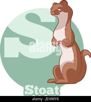 Cute Ferret Cartoon Character Mascot Design Stock Vector Image & Art