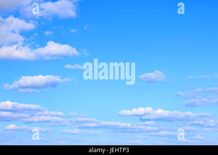 blue gradient sky clouds Stock Photo