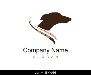 Greyhound dog logo Stock Vector