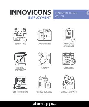 Color HR Human Resources Icons Set Vector Stock Vector Image & Art - Alamy