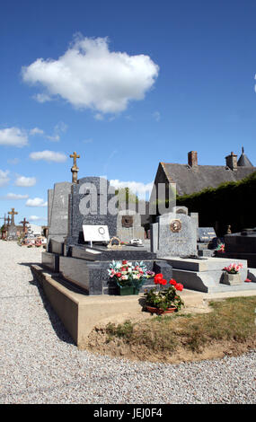 Friedhof in Frankreich Stock Photo