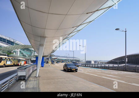 SEOUL-SEPT. 22, 2015. Incheon International Airport. It is the largest airport in South Korea, the primary airport serving Seoul Capital Area. Stock Photo