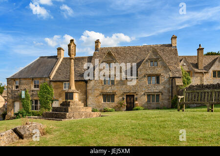 Guiting Power Village green, Cotswolds, UK Stock Photo