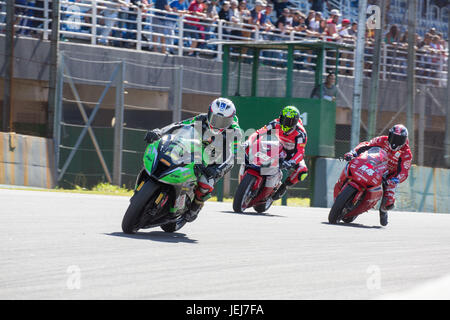 Sao Paulo, Brazil. 25th June, 2017. Third stage of the 2017 season of the Brazilian Superbike Championship, with 1000cc motorcycles, at the Interlagos circuit in Sao Paulo, this Sunday (25) Credit: Paulo Lopes/ZUMA Wire/Alamy Live News Stock Photo