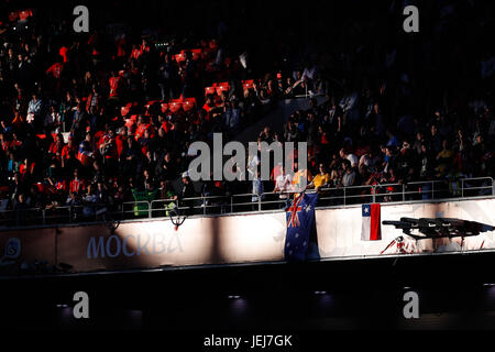 Moscow, Russia. 25th Jun, 2017. Twisted during a match between Chile and Australia valid for the third round of the Confederations Cup 2017, this Sunday (25), held at the Spartak Stadium (Otkrytie Arena) in Moscow, Russia. Credit: Foto Arena LTDA/Alamy Live News Stock Photo