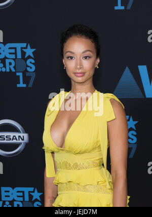 Draya Michele at arrivals for 2017 BET Awards, Microsoft Theatre L.A
