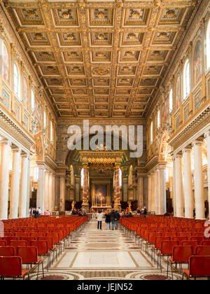 Santa Maria Maggiore interior Stock Photo