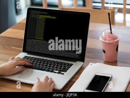 Code focus on programming code Coding  Php Html Coding Cyberspace Stock Photo