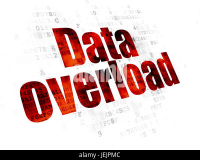 Information concept: Data Overload on Digital background Stock Photo