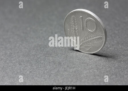 Ten Lira coin from Italy Stock Photo