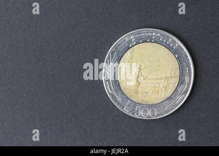 Five hundred lire Italian Stock Photo