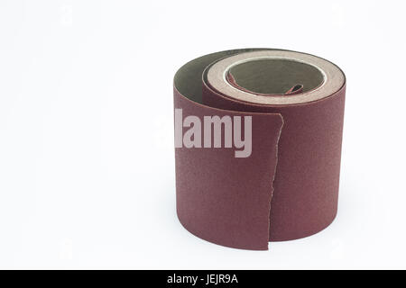 Abrasive paper tape in roll Stock Photo