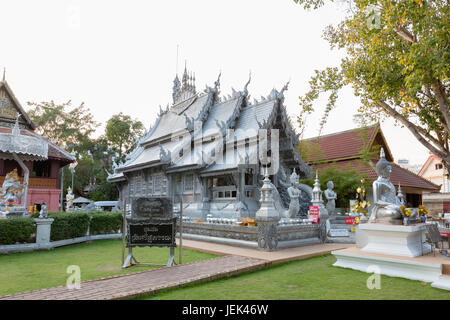 Wat Sri Suphan temple, Chiang Mai, Thailand Stock Photo