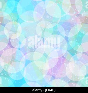 Seamless Abstract Tile Background, Colorful Geometrical Figures, Circles and Rings. Eps10, Contains Transparencies. Vector Stock Vector
