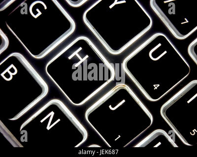 Keyboard Perspective View Stock Photo - Alamy