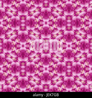 Floral Pink Seamless Pattern Stock Photo