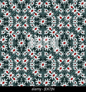 Modern Floral Geometric Pattern Stock Photo