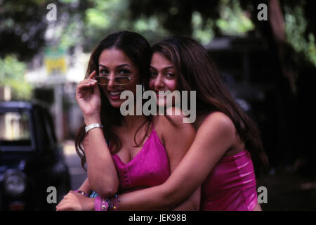 Indian Bollywood actress malaika arora khan and amrita arora, india, asia, NOMR Stock Photo