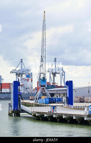 Shipping containers, Port Rotterdam, Netherlands Stock Photo - Alamy