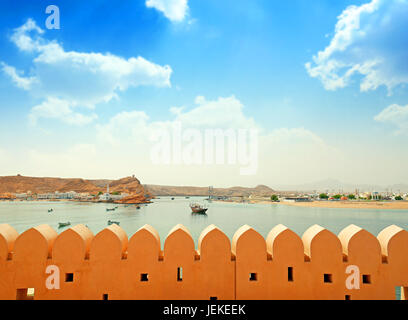 Sultanate of Oman, gouvernorate of Ash Sharqiyah, the port of Sur, Ayjah fishing village Stock Photo