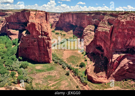 Canyon De Chelly National Monument viewed from North Rim, Arizona, United States Stock Photo
