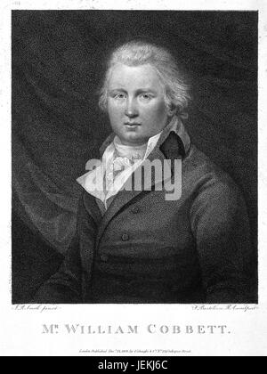 WILLIAM COBBETT (1763-1835) English journalist and politician in an 1831 engraving. Stock Photo