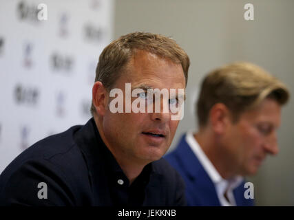 New Crystal Palace Manager Frank De Boer during the press conference at Beckenham Training Ground, Kent. Stock Photo