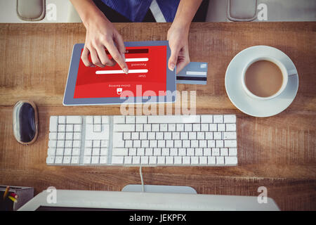 Composite image of online banking Stock Photo