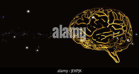 Composite image of brain Stock Photo