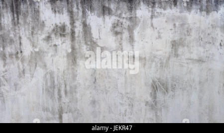Grungy Weathered White Wall Facade Background Stock Photo