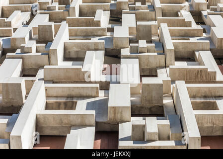 Abstract detail of sculptural concrete in Las Vegas Stock Photo