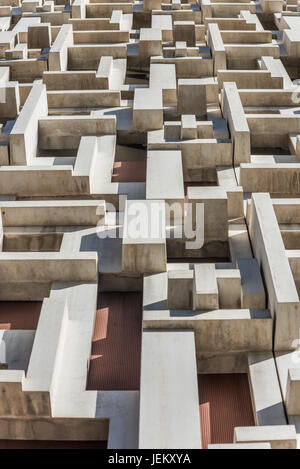 Abstract detail of sculptural concrete in Las Vegas Stock Photo