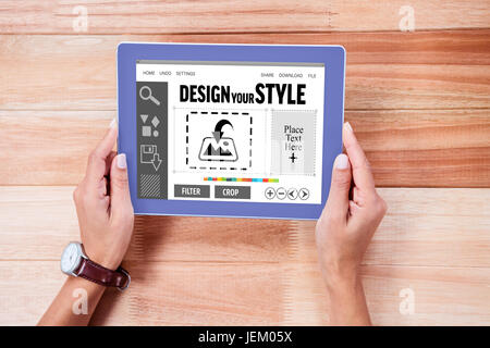 Composite image of designer interface Stock Photo