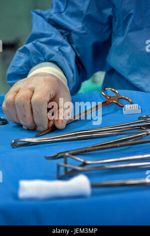 Surgical operating department practitioners are the principal surgical assistant and handle all the surgical instruments during a procedure.