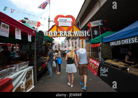 Acklam Village, in the heart of Portobello Road, Notting Hill, West London, England, United Kingdom Stock Photo