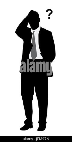 Businessman with problems Stock Vector
