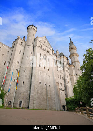 FUSSEN, GERMANY - July 22, 2016: Neuschwanstein castle Stock Photo