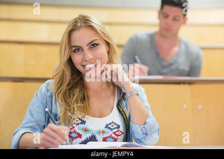 Smiling student looking at camera Stock Photo