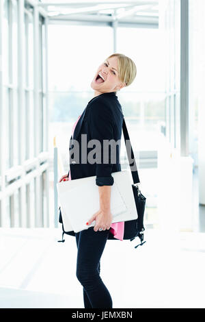 Happy businesswoman Stock Photo
