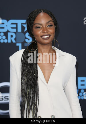Sierra McClain at the 2017 BET Awards held at Microsoft Theater on June