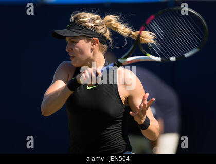 Eastbourne, UK. 26th June, 2017. Eugenie Bouchard at the 2017 Aegon International WTA Premier tennis tournament Credit: Jimmie48 Photography/Alamy Live News Stock Photo
