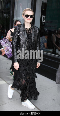 New York, USA. 26th Jun, 2017. Gayle Rankin at AOL BUILD to talk about her new series Glow in New York June 26, 2017. Credit: MediaPunch Inc/Alamy Live News Stock Photo