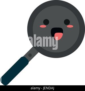 kawaii pan icon image  Stock Vector