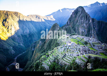 Machu Picchu at Sunrise Stock Photo