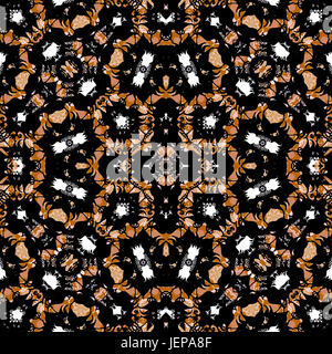 Modern Geometric Ornate Seamless Pattern Stock Photo